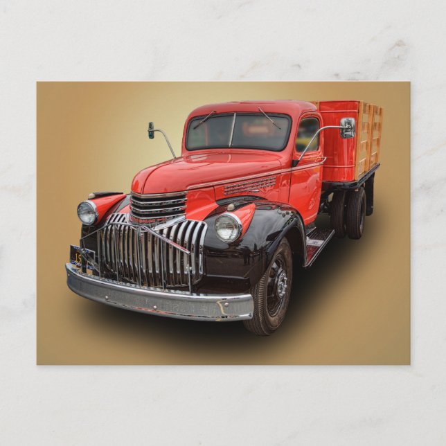 1947 CHEVROLET LASTBIL VYKORT (Framsida)