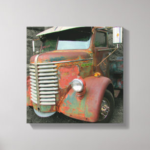 1947 Diamond T Wreck Canvastryck