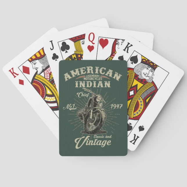 1947 Iron Legend – Andan av Indian Casinokort (Baksidan)