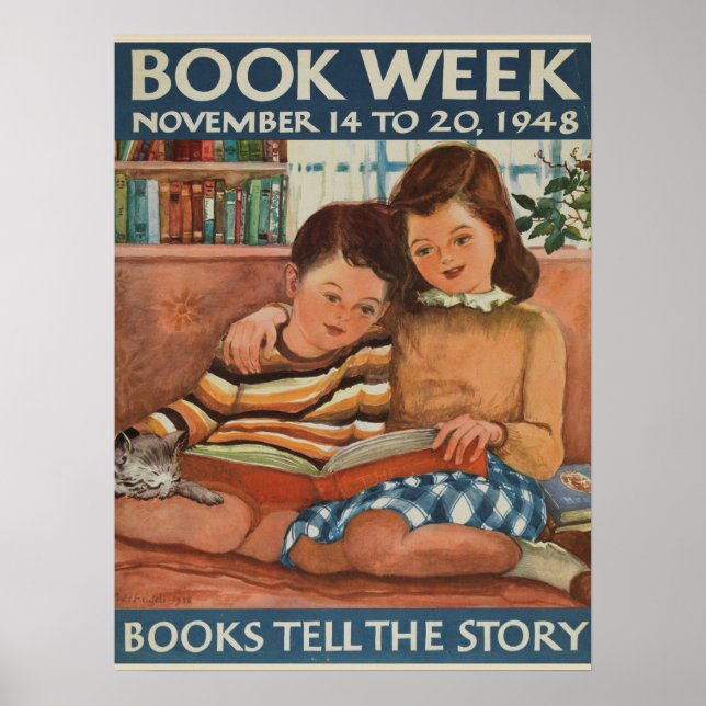 1948 Barns Bok-vecka Poster (Framsidan)