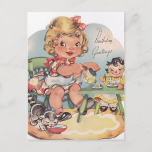 1948 Födelsedagsmöten Vykort