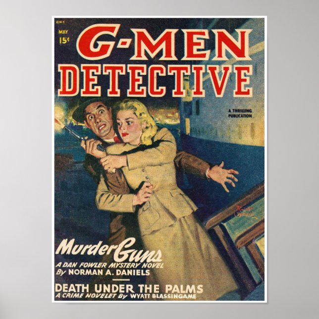 1948 G-MANAR PULPMAGAZIN POSTER (Framsidan)