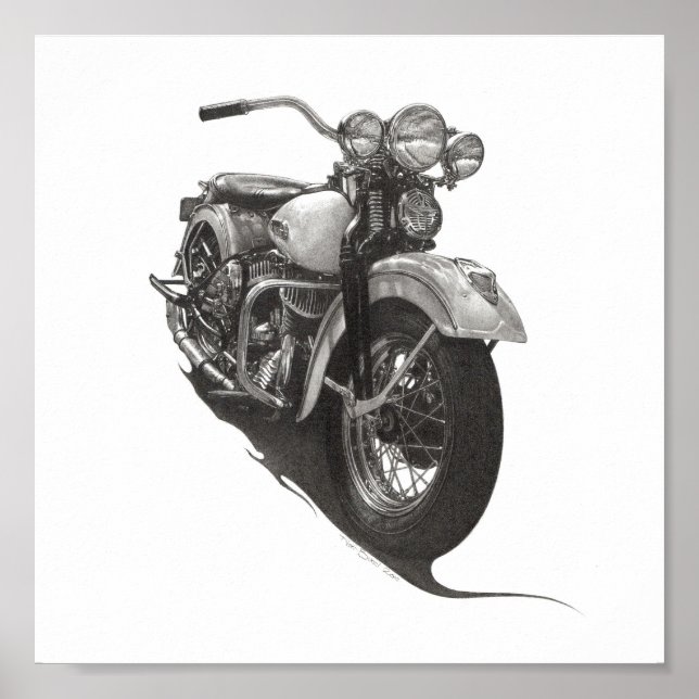 1948 Harley WL Poster (Framsidan)