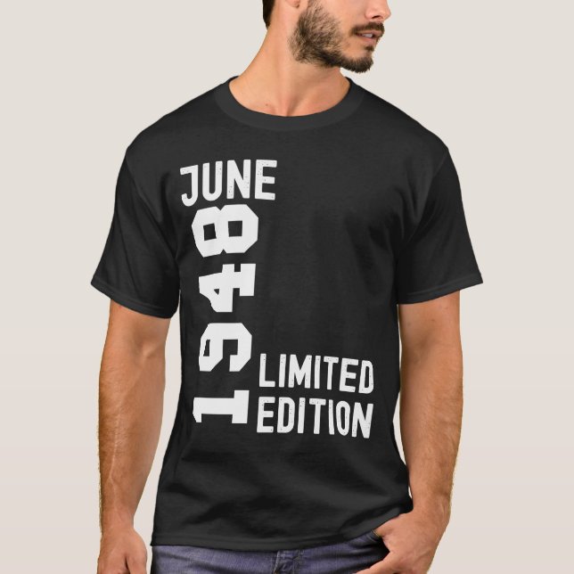1948 juni Grattis på födelsedagen Party T Shirt (Framsida)
