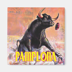 1948 vintagen Feria de Pamplona Magnet