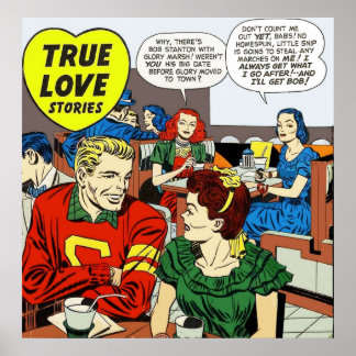 1948 Young Romantik 4 Cover by Jack Kirby Poster