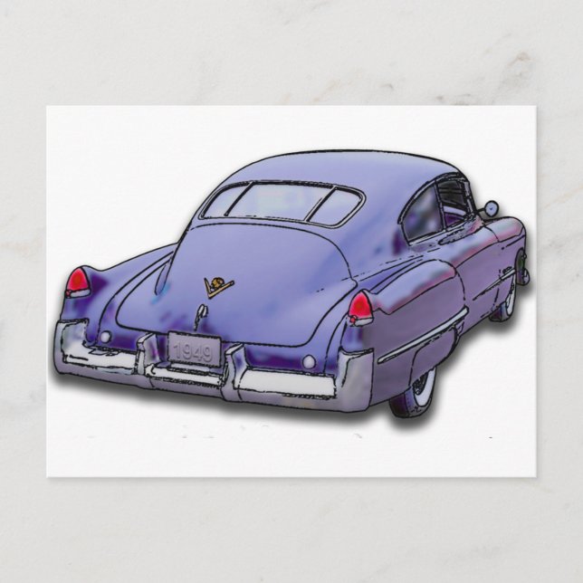 1949 Cadillac Sedanette Vykort (Framsida)