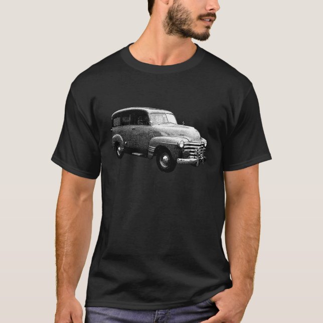 1949 Chevy 3100 Suburban Carryall T Shirt (Framsida)
