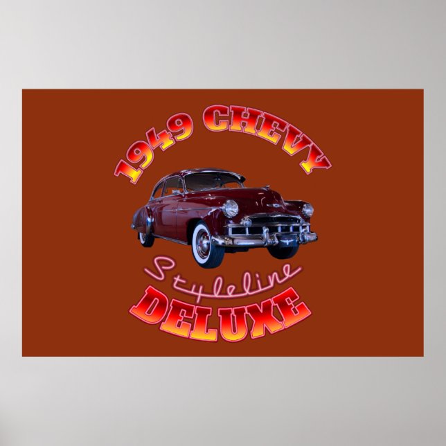1949 Chevy Styleline Deluxe Poster (Framsidan)