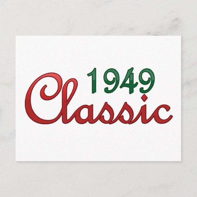 1949 Classic Vykort (Framsida)