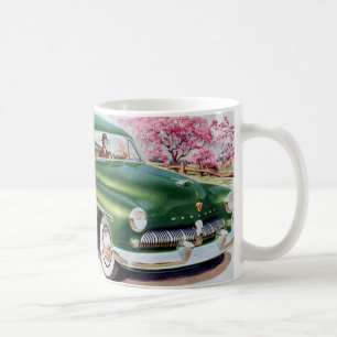 1949 grönt Mercury sedan Kaffemugg