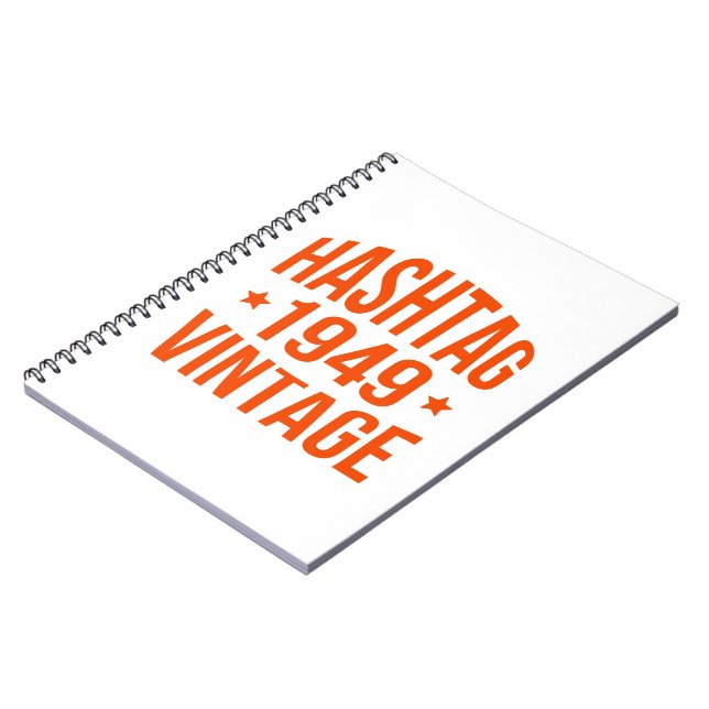 1949 Hashtag-Vintage Anteckningsbok (Vänstra Sidan)