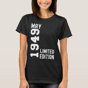 1949 maj Grattis på födelsedagen Party T Shirt