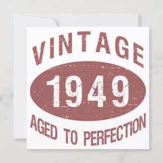 1949 Vintage födelsedag Inbjudningar