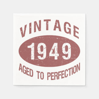 1949 Vintage födelsedag Pappersservett
