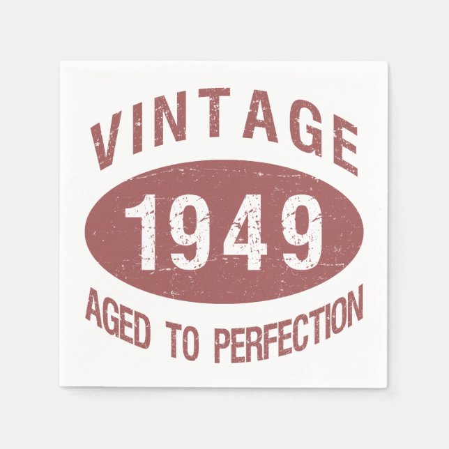 1949 Vintage födelsedag Pappersservett (Framsidan)