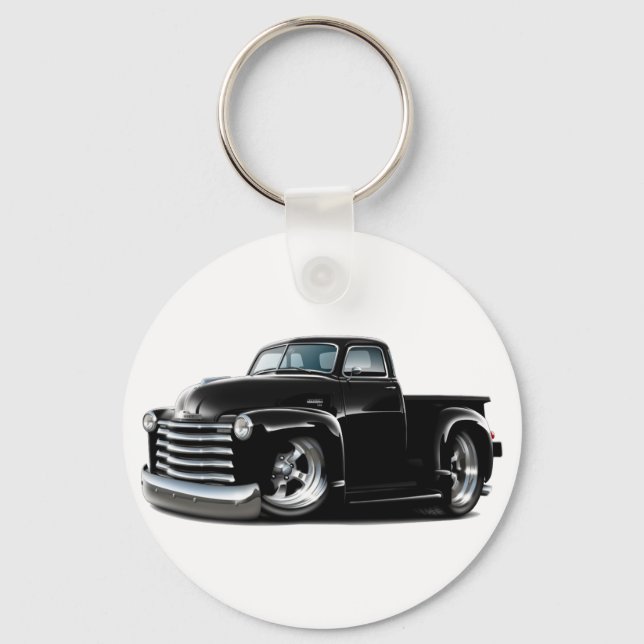 1950-52 Chevy Black Lastbil Nyckelring (Framsida)