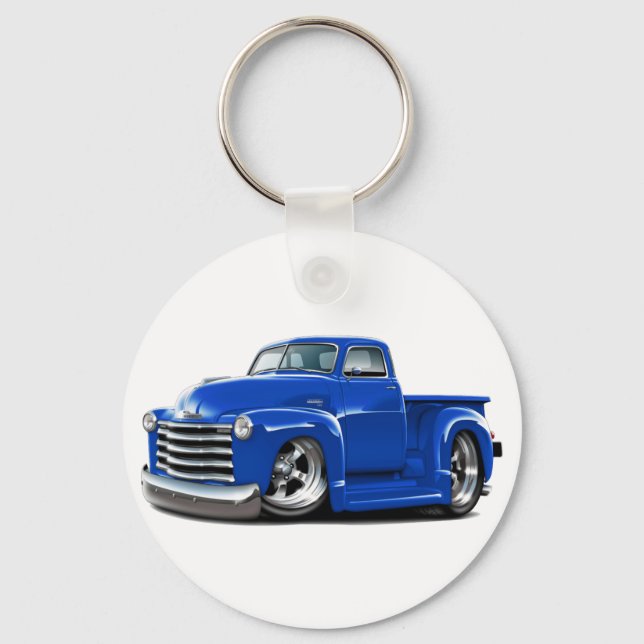 1950-52 Chevy Blue Lastbil Nyckelring (Framsida)
