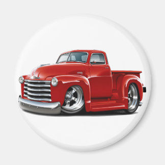 1950-52 Chevy Red Lastbil Magnet