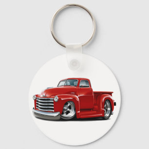 1950-52 Chevy Red Lastbil Nyckelring