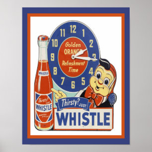 1950 års Whistle Soda Pop Advertisement Poster