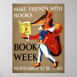 1950 Barns Bok-vecka Poster