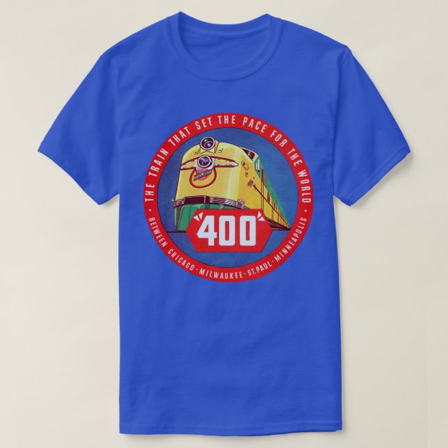 1950 Chicago och North Western Railroad T Shirt (Design framsida)
