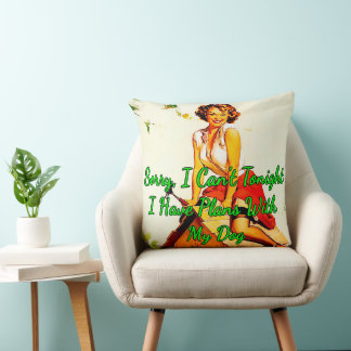 1950:e Pinup Byggnad Hund House av Gil Elvgren Kudde