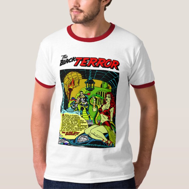 1950:e svartvinnet T-Shirt (Framsida)
