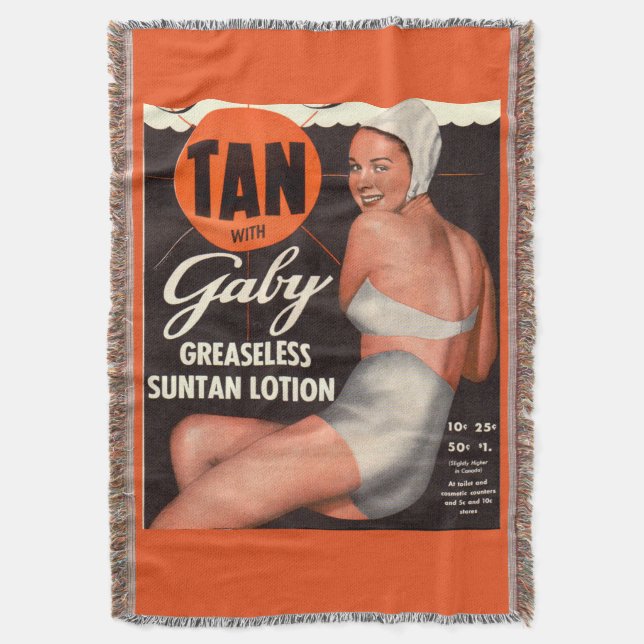 1950 Gaby Suntan Lotion ad Mysfilt (Framsidan Vertikal)