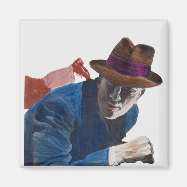 1950 gritty detektiv magnet (Framsidan)