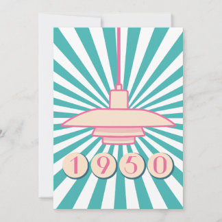 1950 Inbjudan till vintage och elegant