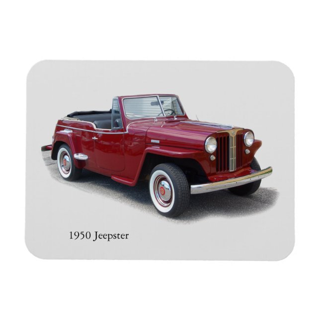1950 Jeepster magnet (Horisontell)