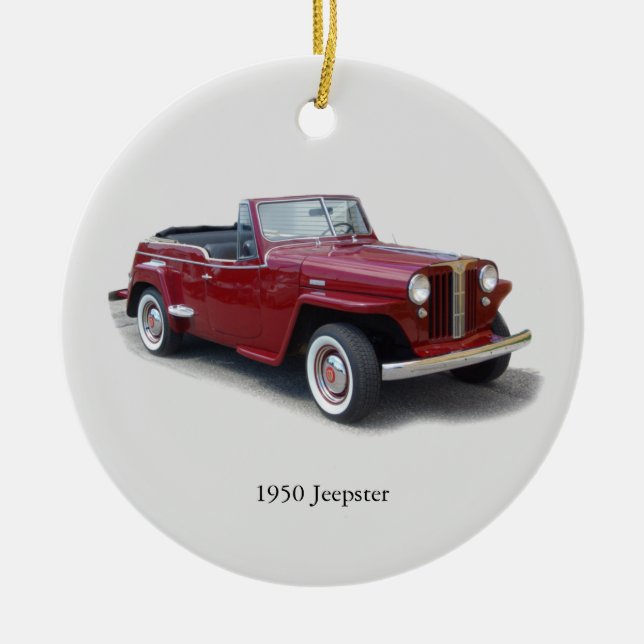 1950 Jeepster ornament (Framsidan)