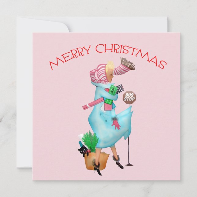 1950 Jul Julhälsning för Kvinnor Kort (Framsida)