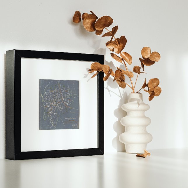 1950 Lincoln County Karta Poster (Skapare uppladdad)