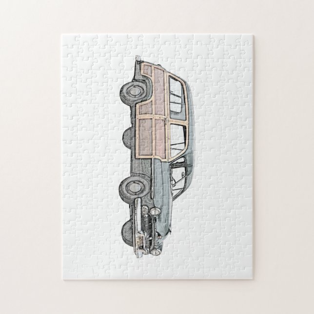 1950 Mercury Woodie Station Wagon - blue Pussel (Vertikal)