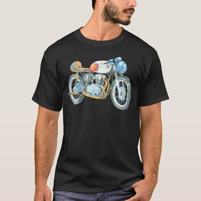 1950 Norton 350Cc Manx Tävla Motorcykel T Shirt (Framsida)