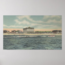 1950 Ocean City, MD vatten sport Poster