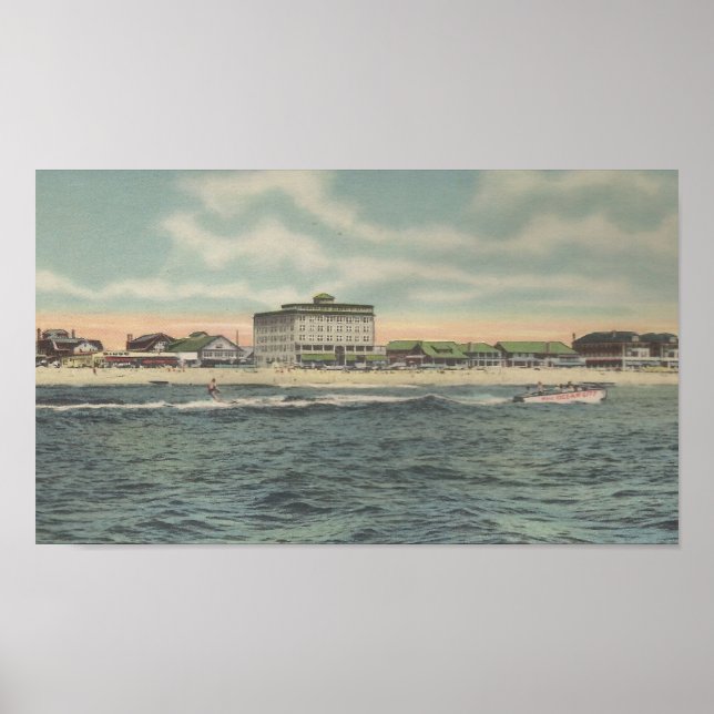 1950 Ocean City, MD vatten sport Poster (Framsidan)