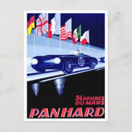 1950 Panhard Le Mans vintage tävla och Vykort