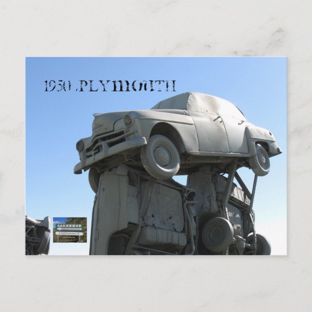 1950 Plymouth Vykort (Framsida)