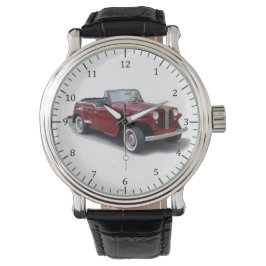 1950 röd Jeepster klocka