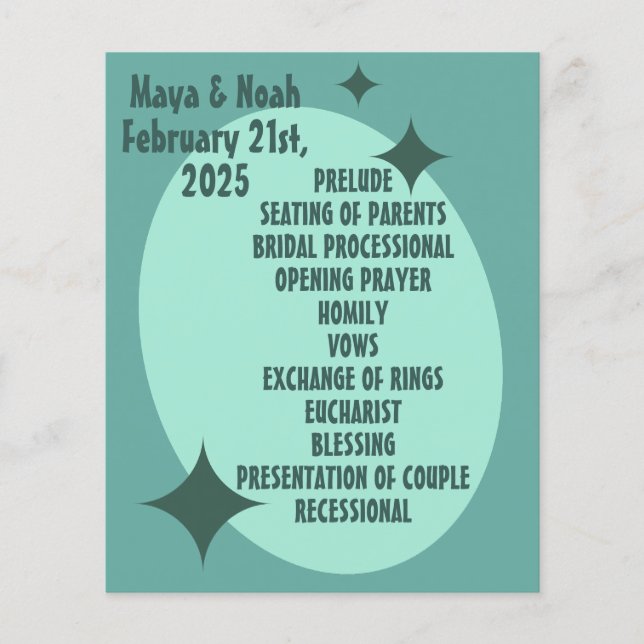 1950:s atommyntverk-Bröllopsprogram (Framsida)