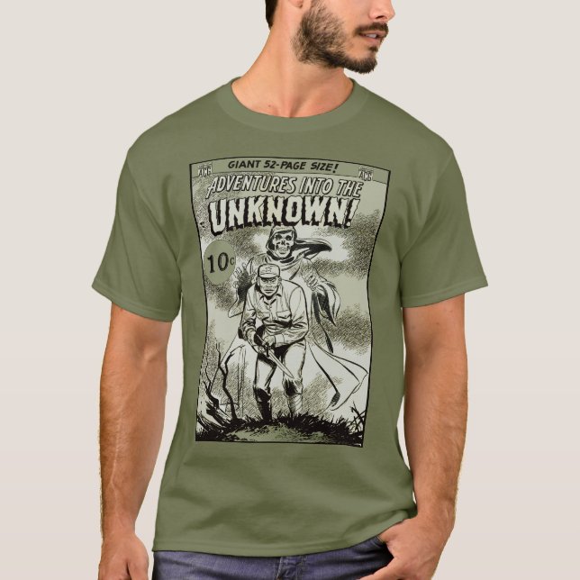 1950:s Äventyr in i UNKNOWN! T-Shirt (Framsida)