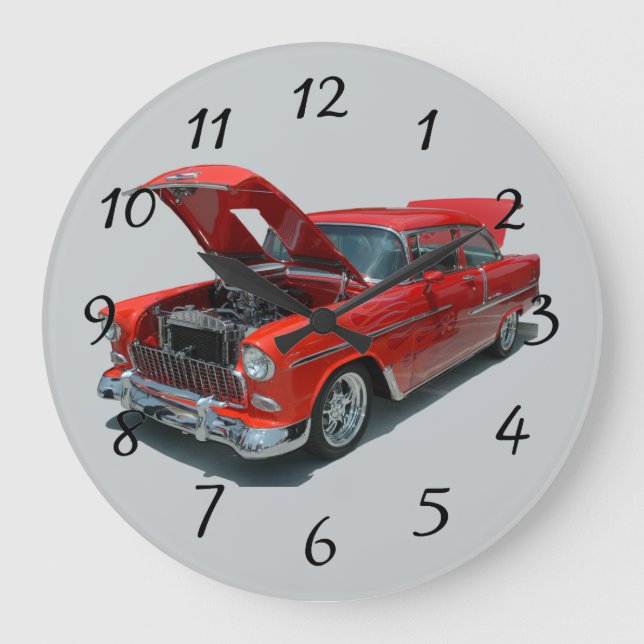 1950:s Era Chevrolet Belair-klocka Stor Klocka (Framsida)