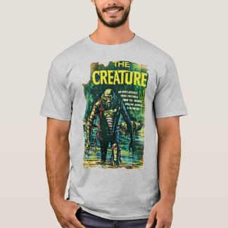 1950:s "KREATURE"-Tecknad T-Shirt