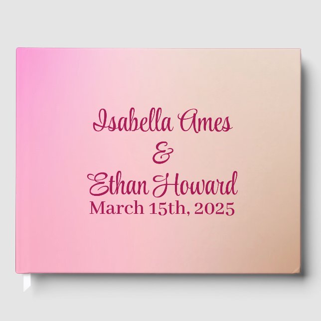 1950:s Malt Shop Färg Bröllop Gästböcker (Framsida)