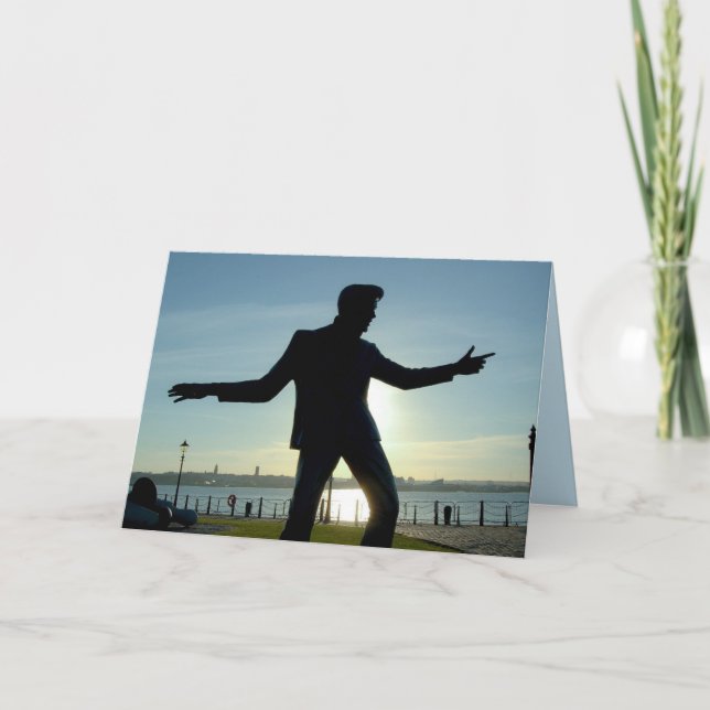 1950:S MUSISKA ROCKIN ROLLER BIRTHDAY Card Kort (Framsida)