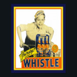 1950:s Orange för oönskad reklam Poster<br><div class="desc">1950:s Orange Soda Pop med Delever Boy på bikykelreklam Poster</div>